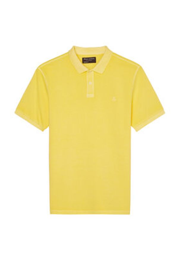 Marc O'Polo Polo 322226653000 Żółty Regular Fit. Typ kołnierza: polo. Kolor: żółty. Materiał: bawełna