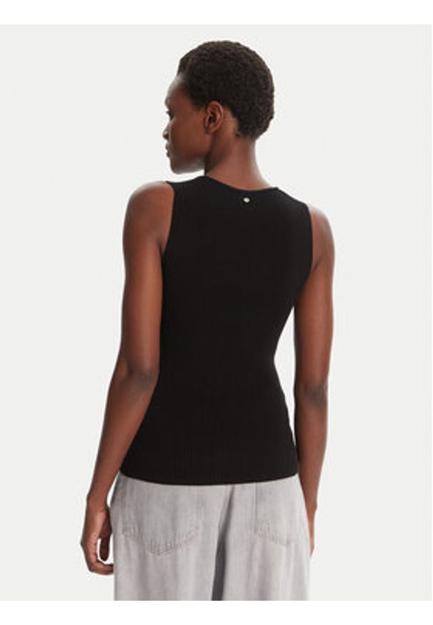 BOSS Sweter Fiura 50543939 Czarny Regular Fit. Kolor: czarny. Materiał: syntetyk, wiskoza