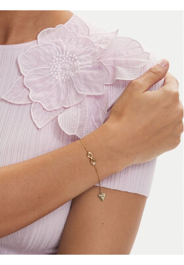 Guess Bransoletka JUBB06 048JW Złoty. Materiał: ze stali nierdzewnej, ze stali. Kolor: złoty