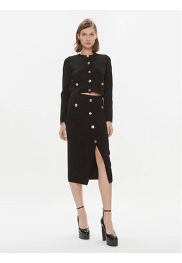 Pinko Kardigan Orca 101903 A16F Czarny Regular Fit. Kolor: czarny. Materiał: wiskoza