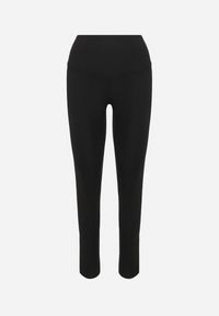 Born2be - Czarne Legginsy z Wysokim Stanem i Szeroką Gumką w Pasie Lalar. Okazja: na co dzień. Stan: podwyższony. Kolor: czarny. Materiał: materiał, dzianina. Długość: długie. Wzór: gładki. Styl: casual #7