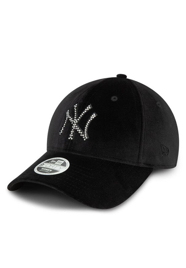 New Era Czapka z daszkiem Velour Diamante New York Yankees 9FORTY 60580876 Czarny. Kolor: czarny. Materiał: materiał, poliester