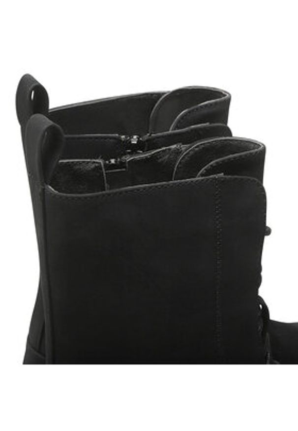 Jenny Fairy Trapery WS5605-12 Czarny. Kolor: czarny. Materiał: skóra