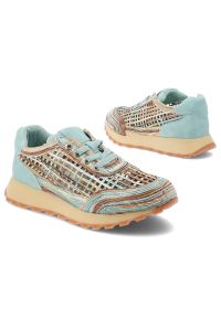 Sneakersy damskie Artiker, skóra ekologiczna i materiał tekstylny siateczkowa struktura wiązanie klasyczne, niebieskie, 58C1289. Okazja: na co dzień. Kolor: niebieski. Materiał: materiał, skóra ekologiczna. Szerokość cholewki: normalna. Wzór: ażurowy. Styl: klasyczny #6