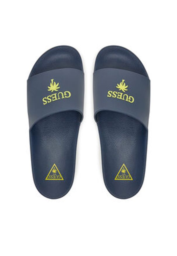 Guess Klapki F5GZ05 BB00F Granatowy. Kolor: niebieski. Materiał: syntetyk