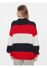 Tommy Jeans Sweter Tjw Colorblock Sweater DW0DW17495 Granatowy Regular Fit. Kolor: niebieski. Materiał: syntetyk