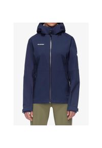 Kurtka z membraną damska Mammut Linard Guide HS Hooded Jacket. Kolor: niebieski