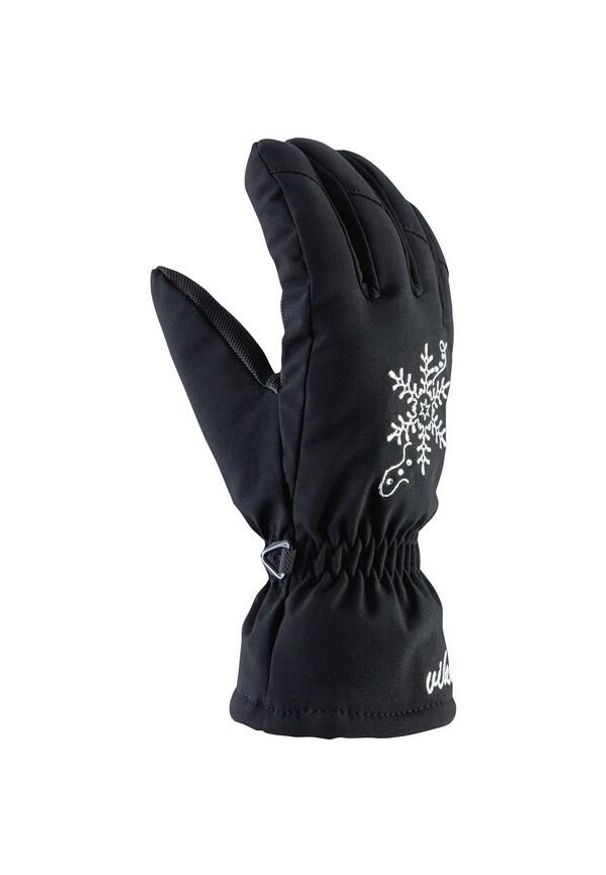 Rękawice damskie narciarskie Viking Aliana. Kolor: czarny. Sezon: zima. Sport: narciarstwo
