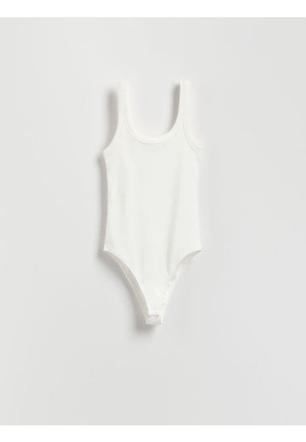 Reserved - Bawełniane body - złamana biel. Materiał: bawełna