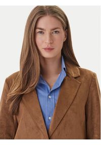 only - ONLY Marynarka Tulip 15363774 Brązowy Relaxed Fit. Kolor: brązowy. Materiał: skóra #4