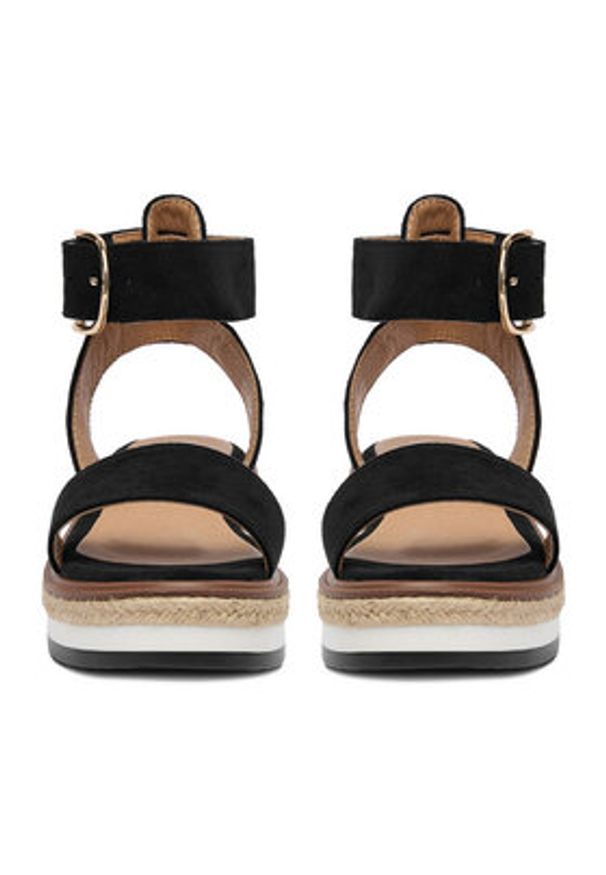 DeeZee Sandały CEO-WS091-01 Czarny. Kolor: czarny. Materiał: materiał