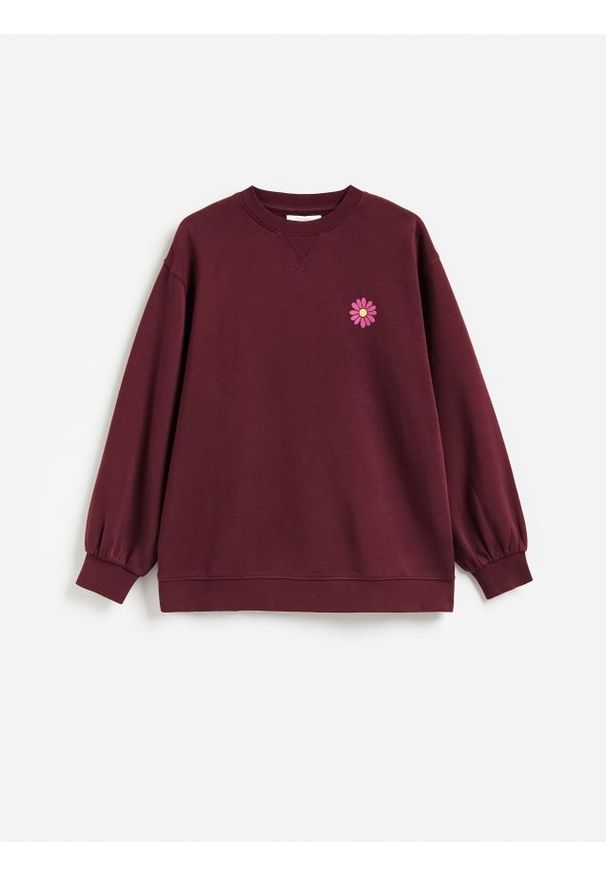 Reserved - Bluza z nadrukiem na plecach - wielobarwny. Materiał: bawełna, dzianina. Wzór: nadruk