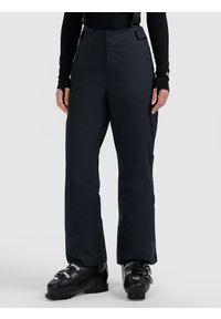 4f - 4F Spodnie narciarskie z szelkami membrana Dermizax 20000 damskie - czarne XXL. Kolor: czarny. Materiał: poliester, materiał. Technologia: Dermizax. Wzór: gładki. Sezon: zima. Sport: narciarstwo #2