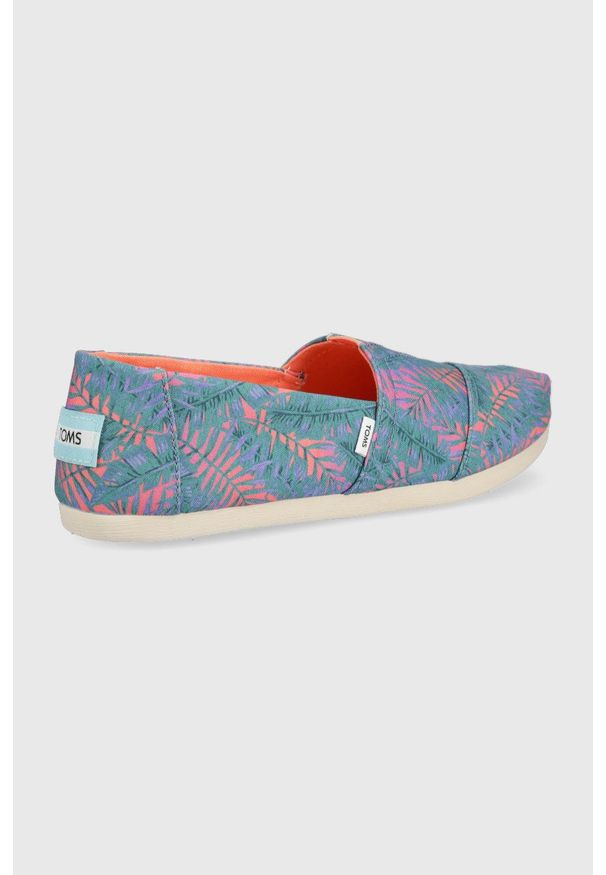 Toms espadryle Alpargata. Nosek buta: okrągły. Materiał: guma, materiał
