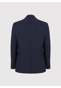 Pako Lorente - PAKO LORENTE - Granatowa marynarka jednorzędowa. Kolor: niebieski. Materiał: wełna #10