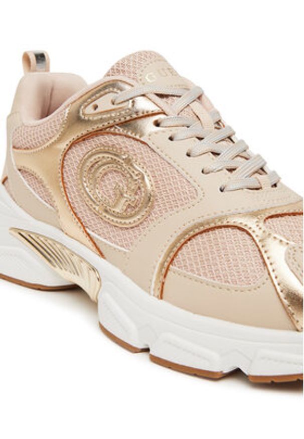 Guess Sneakersy 176257 Beżowy. Kolor: beżowy. Materiał: materiał