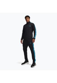 Dres męski Under Armour UA Knit Track Suit. Kolor: czarny. Materiał: dresówka