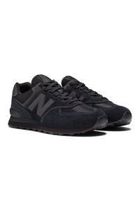 Buty New Balance M ML574EVE czarne. Okazja: na co dzień. Kolor: czarny. Materiał: guma, materiał, syntetyk, zamsz. Szerokość cholewki: normalna. Model: New Balance 574