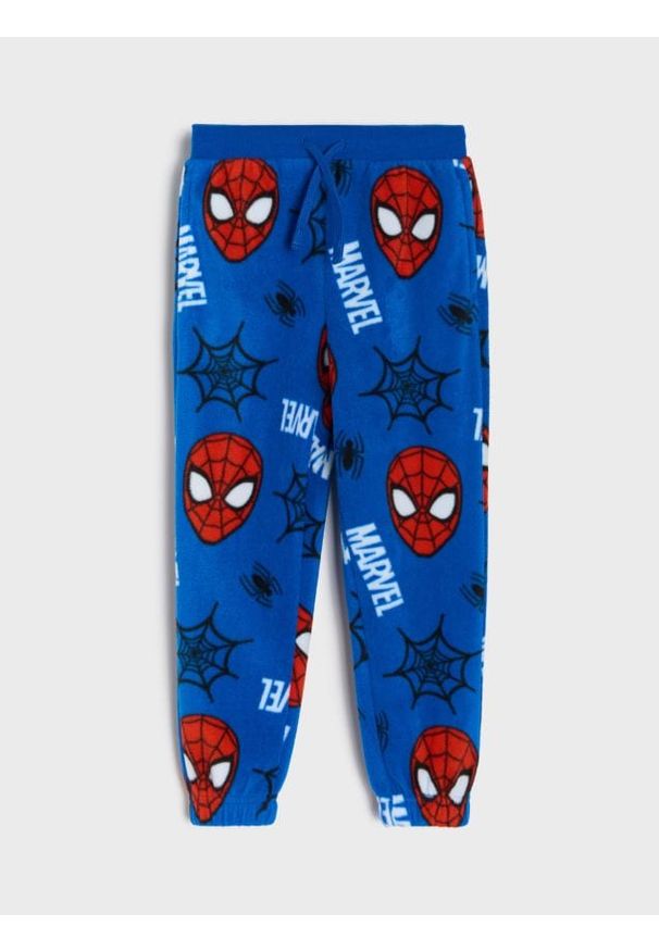 Sinsay - Spodnie polarowe Spider-Man - Inny. Materiał: polar