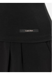 Calvin Klein Top K20K206267 Czarny Slim Fit. Kolor: czarny. Materiał: bawełna #5