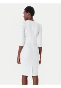 Rinascimento Sukienka koktajlowa CFC0126151003 Biały Slim Fit. Kolor: biały. Materiał: syntetyk. Styl: wizytowy