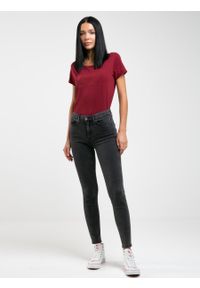 Big-Star - Spodnie jeans damskie Melinda High Waist 997. Stan: podwyższony. Kolor: czarny #6