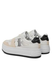 Calvin Klein Jeans Sneakersy Bold Flatf Low Lace Mix Nbs Sat YW0YW01308 Biały. Kolor: biały #6