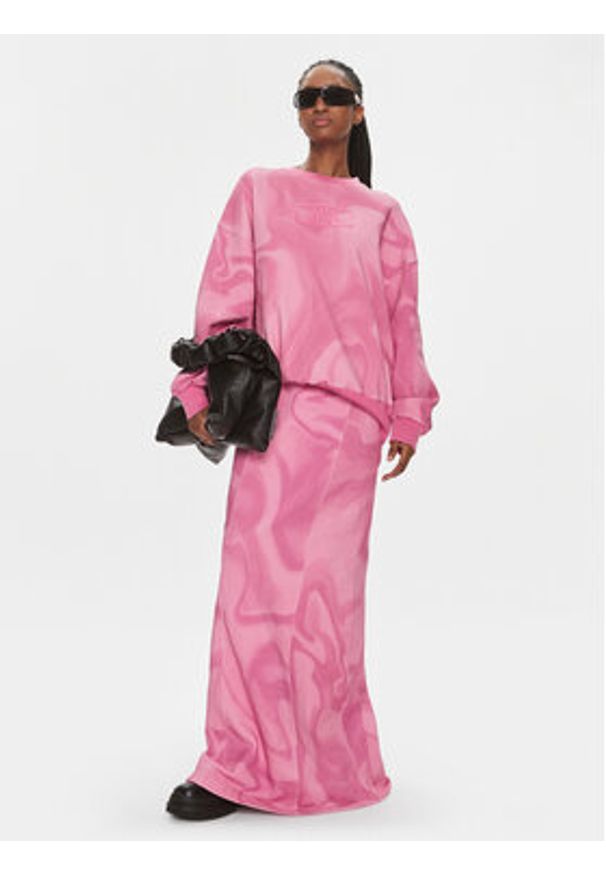 ROTATE Bluza Enzyme 7004282862 Różowy Oversize. Kolor: różowy. Materiał: bawełna