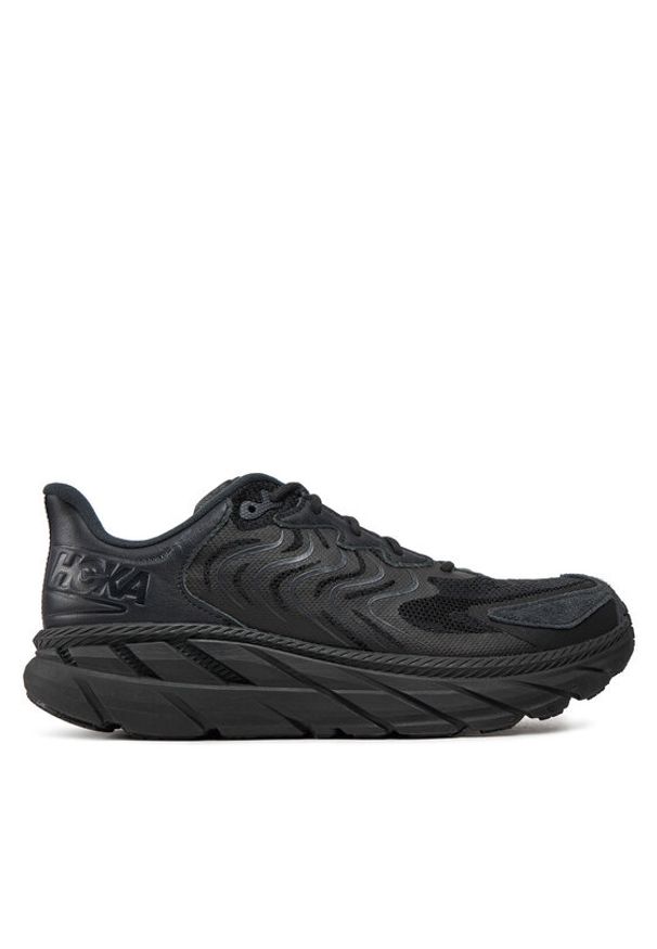 HOKA - Hoka Sneakersy Clifton LS 1141550 Czarny. Kolor: czarny. Materiał: zamsz, skóra