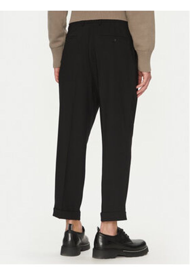 AMI PARIS - AMI Paris Chinosy HTR111.WV0066 Czarny Regular Fit. Kolor: czarny. Materiał: wełna
