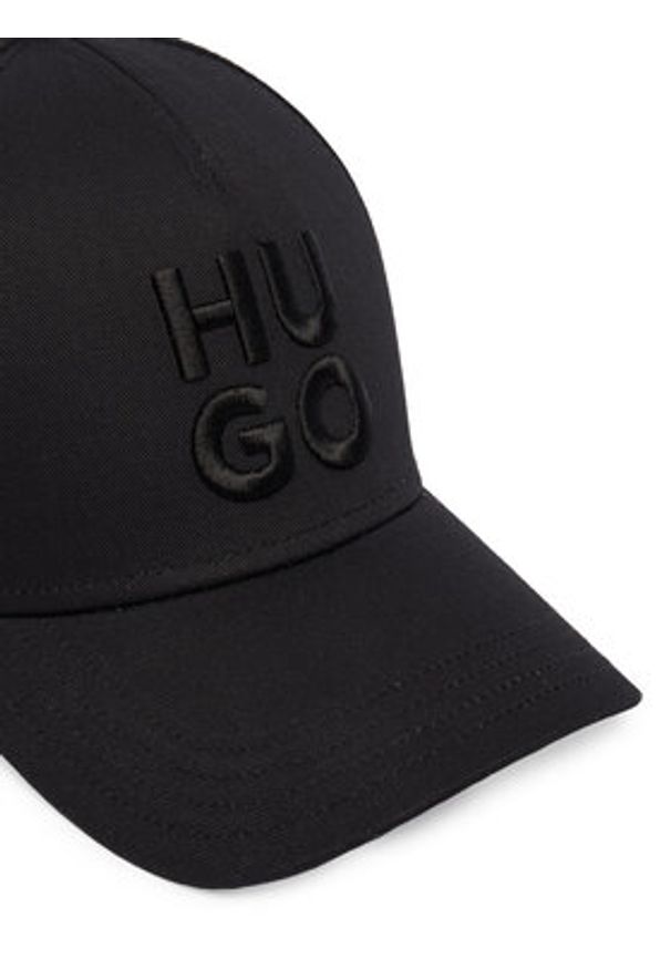 Hugo - HUGO Czapka z daszkiem 50533409 Czarny. Kolor: czarny. Materiał: bawełna