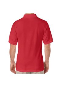 GILDAN - Koszulka Polo Dla Dorosłych Unisex DryBlend. Typ kołnierza: polo. Kolor: czerwony