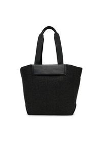 Calvin Klein Torebka Ck Raffia Medium Shopper K60K613174 Czarny. Kolor: czarny