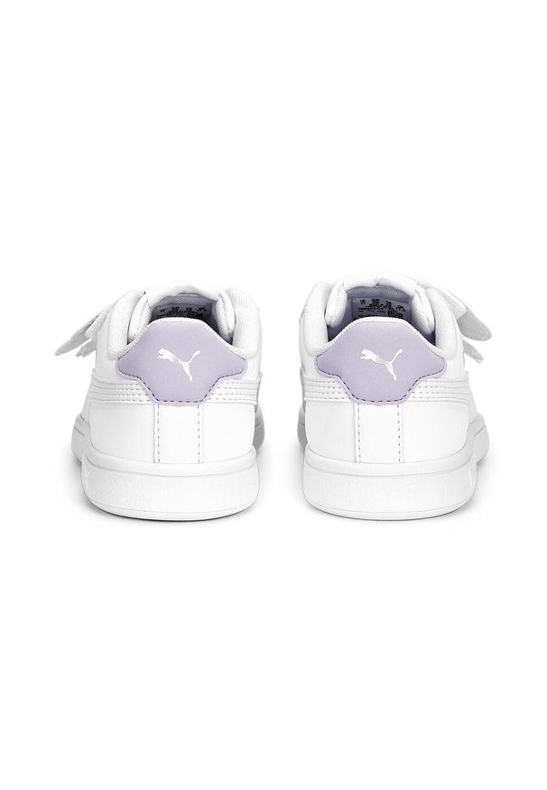 Puma - Sneakersy dziecięce Smash v2 Butterfly AC PUMA. Kolor: fioletowy, szary, biały, wielokolorowy. Sport: bieganie