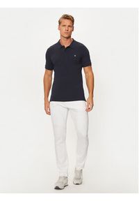 Calvin Klein Jeans Polo Embro Badge J30J325269 Granatowy Slim Fit. Typ kołnierza: polo. Kolor: niebieski. Materiał: bawełna #3