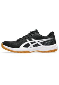 Buty do tenisa Asics Upcourt 6. Kolor: czarny, wielokolorowy, biały. Materiał: syntetyk, materiał. Szerokość cholewki: normalna. Sport: piłka ręczna, tenis #2