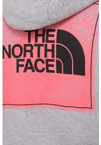 The North Face bluza męska kolor szary z kapturem melanżowa. Okazja: na co dzień. Typ kołnierza: kaptur. Kolor: szary. Materiał: dzianina. Wzór: melanż. Styl: casual
