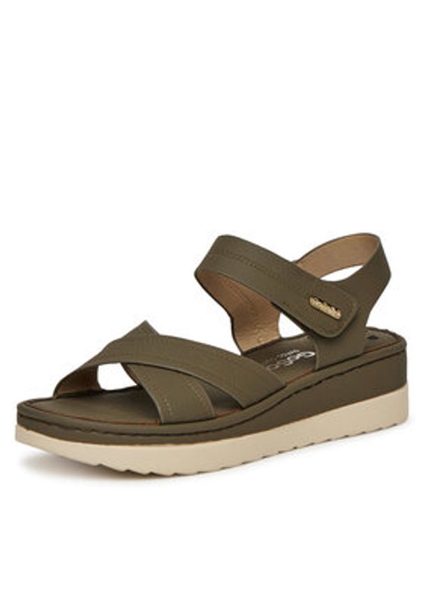 Go Soft Sandały LA319111-L5 Khaki. Kolor: brązowy. Materiał: materiał, syntetyk