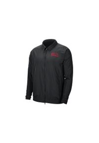 Nike - Kurtka męska nike nba chicago bulls essential lightweight jacket black. Kolor: czarny. Sport: bieganie