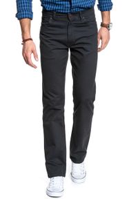 Wrangler - WRANGLER SPODNIE MĘSKIE TEXAS STRETCH NAVY GREY W12132134. Stan: podwyższony #6