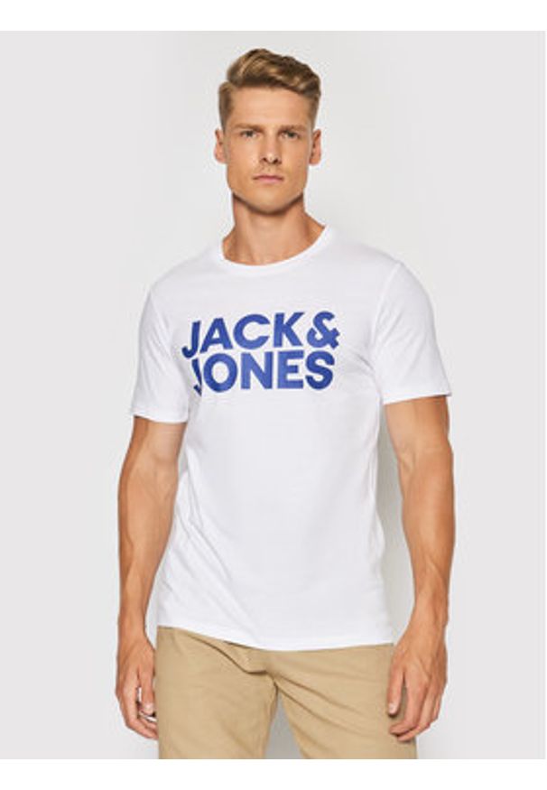 Jack & Jones - Jack&Jones Komplet 3 t-shirtów Corp Logo 12191762 Kolorowy Regular Fit. Materiał: bawełna. Wzór: kolorowy
