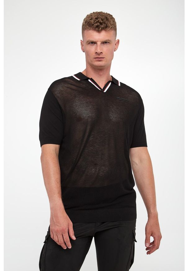 Karl Lagerfeld - Polo męskie KARL LAGERFELD. Typ kołnierza: polo