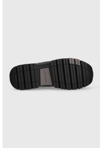 Calvin Klein Jeans sneakersy HIKING LACE UP BOOT LTH kolor czarny YM0YM00805. Nosek buta: okrągły. Zapięcie: sznurówki. Kolor: czarny. Materiał: guma #2