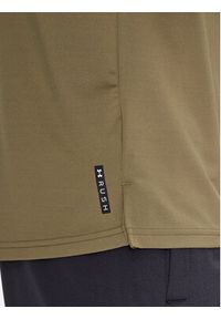 Under Armour T-Shirt Ua Rush Energy Ss 1366138 Khaki Loose Fit. Kolor: brązowy. Materiał: syntetyk