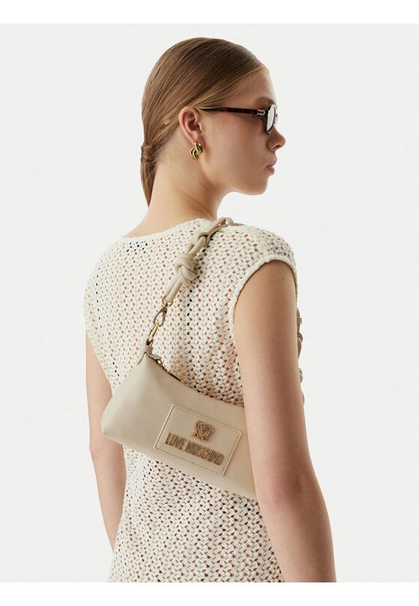 Love Moschino - LOVE MOSCHINO Torebka JC4241PP0OKC0110 Kremowy. Kolor: kremowy. Materiał: skórzane