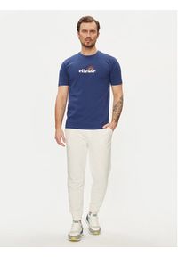 Ellesse T-Shirt Trea SHV20126 Granatowy Regular Fit. Kolor: niebieski. Materiał: bawełna #3
