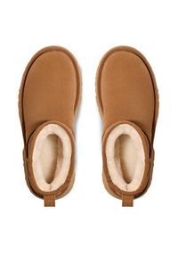 Ugg Śniegowce W Classic Ultra Mini Heights 1158311 Brązowy. Kolor: brązowy. Materiał: skóra, zamsz #6