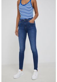 Pepe Jeans jeansy Zoe damskie medium waist. Kolor: niebieski #1