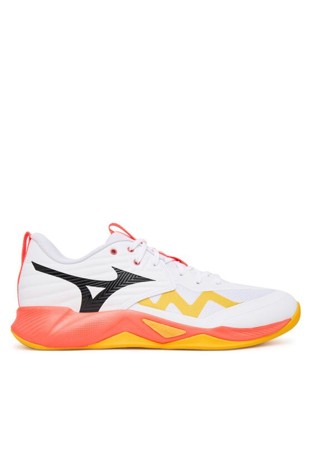 Mizuno Buty halowe Wave Momentum Pro V1GA2540 Pomarańczowy. Kolor: pomarańczowy. Materiał: skóra. Model: Mizuno Wave