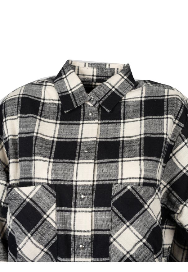 Diesel Sukienka "D-Super" | A04860-0WBBP | Kobieta | Czarny, Biały, Szary. Kolor: czarny, szary, biały, wielokolorowy. Materiał: bawełna. Typ sukienki: koszulowe. Styl: elegancki